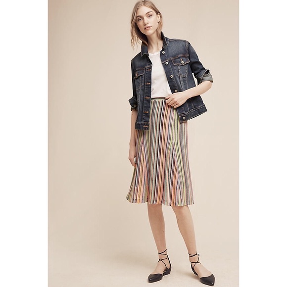 Anthropologie Dresses & Skirts - Anthropologie Midi Striped Skirt